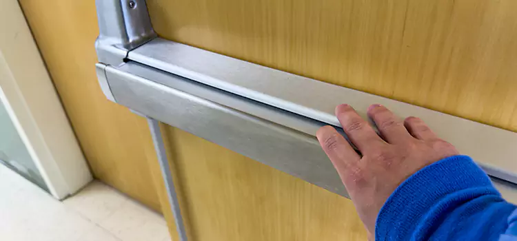 Installing a Push Bar on a Door Franklin Square